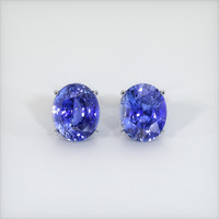 <span>8.74</span>&nbsp;<span class="tooltip-light">Ct.Tw.<span class="tooltiptext">Total Carat Weight</span></span> Sapphire Earrings, 14K White Gold 1