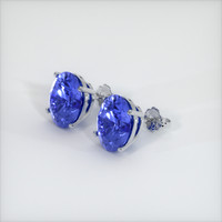 <span>8.74</span>&nbsp;<span class="tooltip-light">Ct.Tw.<span class="tooltiptext">Total Carat Weight</span></span> Sapphire Earrings, 14K White Gold 3