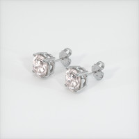 <span>4.25</span>&nbsp;<span class="tooltip-light">Ct.Tw.<span class="tooltiptext">Total Carat Weight</span></span> Sapphire Earrings, 14K White Gold 2