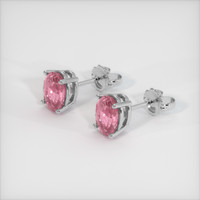 <span>2.06</span>&nbsp;<span class="tooltip-light">Ct.Tw.<span class="tooltiptext">Total Carat Weight</span></span> Gemstone Earrings, 14K White Gold 2