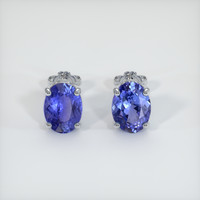 <span>1.68</span>&nbsp;<span class="tooltip-light">Ct.Tw.<span class="tooltiptext">Total Carat Weight</span></span> Sapphire Earrings, 14K White Gold 1