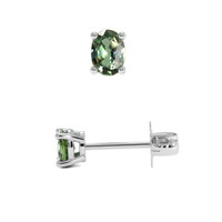 0.56 Ct.Tw. Gemstone Earrings, 14K White Gold 2