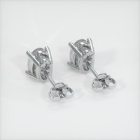 <span>1.01</span>&nbsp;<span class="tooltip-light">Ct.Tw.<span class="tooltiptext">Total Carat Weight</span></span> Sapphire Earrings, 18K White Gold 4
