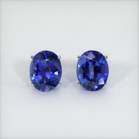<span>8.72</span>&nbsp;<span class="tooltip-light">Ct.Tw.<span class="tooltiptext">Total Carat Weight</span></span> Sapphire Earrings, 18K White Gold 1