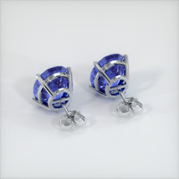 <span>8.72</span>&nbsp;<span class="tooltip-light">Ct.Tw.<span class="tooltiptext">Total Carat Weight</span></span> Sapphire Earrings, 18K White Gold 4