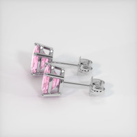 2.08 Ct.Tw. Gemstone Earrings, 18K White Gold 3