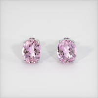 3.48 Ct.Tw. Gemstone Earrings, 18K White Gold 1