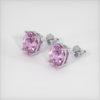 3.48 Ct.Tw. Gemstone Earrings, 18K White Gold 2
