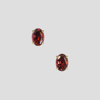 <span>1.73</span>&nbsp;<span class="tooltip-light">Ct.Tw.<span class="tooltiptext">Total Carat Weight</span></span> Red Garnet Earrings, 14K Yellow Gold 1