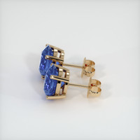 <span>4.00</span>&nbsp;<span class="tooltip-light">Ct.Tw.<span class="tooltiptext">Total Carat Weight</span></span> Sapphire Earrings, 14K Yellow Gold 2