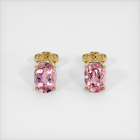 <span>2.06</span>&nbsp;<span class="tooltip-light">Ct.Tw.<span class="tooltiptext">Total Carat Weight</span></span> Gemstone Earrings, 14K Yellow Gold 1