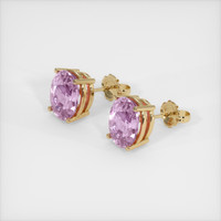 3.48 Ct.Tw. Gemstone Earrings, 14K Yellow Gold 2