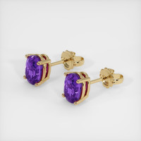 <span>1.62</span>&nbsp;<span class="tooltip-light">Ct.Tw.<span class="tooltiptext">Total Carat Weight</span></span> Gemstone Earrings, 14K Yellow Gold 2