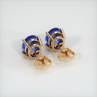 <span>4.00</span>&nbsp;<span class="tooltip-light">Ct.Tw.<span class="tooltiptext">Total Carat Weight</span></span> Sapphire Earrings, 18K Yellow Gold 4