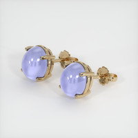 <span>10.77</span>&nbsp;<span class="tooltip-light">Ct.Tw.<span class="tooltiptext">Total Carat Weight</span></span> Sapphire Earrings, 18K Yellow Gold 2