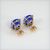 <span>8.74</span>&nbsp;<span class="tooltip-light">Ct.Tw.<span class="tooltiptext">Total Carat Weight</span></span> Sapphire Earrings, 18K Yellow Gold 4