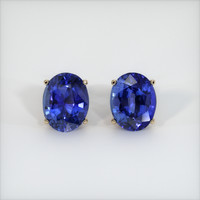 <span>8.72</span>&nbsp;<span class="tooltip-light">Ct.Tw.<span class="tooltiptext">Total Carat Weight</span></span> Sapphire Earrings, 18K Yellow Gold 1