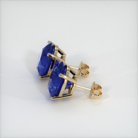 <span>8.72</span>&nbsp;<span class="tooltip-light">Ct.Tw.<span class="tooltiptext">Total Carat Weight</span></span> Sapphire Earrings, 18K Yellow Gold 2