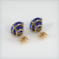 <span>8.72</span>&nbsp;<span class="tooltip-light">Ct.Tw.<span class="tooltiptext">Total Carat Weight</span></span> Sapphire Earrings, 18K Yellow Gold 4