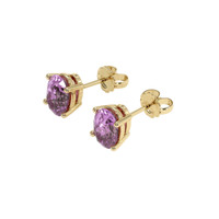 <span>1.79</span>&nbsp;<span class="tooltip-light">Ct.Tw.<span class="tooltiptext">Total Carat Weight</span></span> Sapphire Earrings, 18K Yellow Gold 3