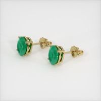 Emerald Earrings 2.28 Ct.Tw.Total Carat Weight, 18K Yellow Gold Preview