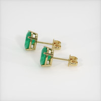 Emerald Earrings 2.28 Ct.Tw.Total Carat Weight, 18K Yellow Gold Preview