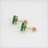Emerald Earrings 3.00 Ct.Tw.Total Carat Weight, 18K Yellow Gold Preview