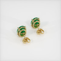 Emerald Earrings 3.00 Ct.Tw.Total Carat Weight, 18K Yellow Gold Preview