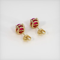 <span>2.28</span> <span class="tooltip-light">Ct.Tw.<span class="tooltiptext">Total Carat Weight</span></span> Ruby Earrings, 18K Yellow Gold 4