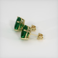 <span>2.42</span>&nbsp;<span class="tooltip-light">Ct.Tw.<span class="tooltiptext">Total Carat Weight</span></span> Emerald Earrings, 18K Yellow Gold 3