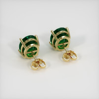 <span>2.42</span>&nbsp;<span class="tooltip-light">Ct.Tw.<span class="tooltiptext">Total Carat Weight</span></span> Emerald Earrings, 18K Yellow Gold 4