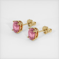 <span>2.06</span>&nbsp;<span class="tooltip-light">Ct.Tw.<span class="tooltiptext">Total Carat Weight</span></span> Gemstone Earrings, 18K Yellow Gold 2