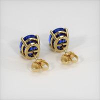 <span>4.70</span>&nbsp;<span class="tooltip-light">Ct.Tw.<span class="tooltiptext">Total Carat Weight</span></span> Sapphire Earrings, 18K Yellow Gold 4