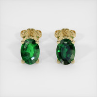 1.46 Ct.Tw. Gemstone Earrings, 18K Yellow Gold 1