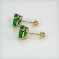 1.69 Ct.Tw. Emerald Earrings, 18K Yellow Gold 3