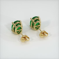 1.69 Ct.Tw. Emerald Earrings, 18K Yellow Gold 4