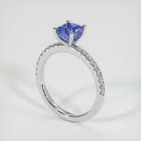 1.46 Ct. Blue Sapphire Ring, Platinum 950 2