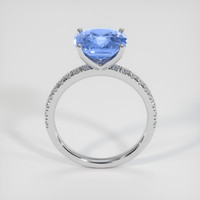 4.06 Ct. Blue Sapphire Ring, Platinum 950 3