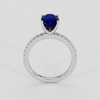 3.12 Ct. Blue Sapphire Ring, Platinum 950 3