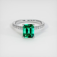 1.60 Ct. Emerald Ring, Platinum 950 1