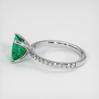 1.60 Ct. Emerald Ring, Platinum 950 4