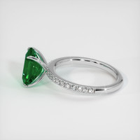 2.18 Ct. Emerald Ring, Platinum 950 4
