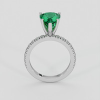 3.38 Ct. Emerald Ring, Platinum 950 3