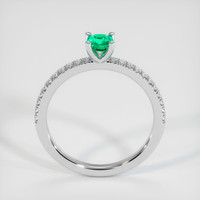 0.25 Ct. Emerald Ring, Platinum 950 3