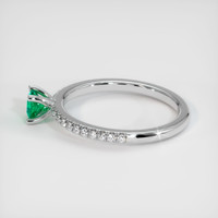 0.25 Ct. Emerald Ring, Platinum 950 4