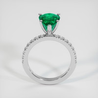 3.23 Ct. Emerald Ring, Platinum 950 3