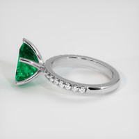 3.23 Ct. Emerald Ring, Platinum 950 4