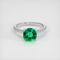 2.60 Ct. Emerald Ring, Platinum 950 1