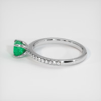 0.57 Ct. Emerald Ring, Platinum 950 4