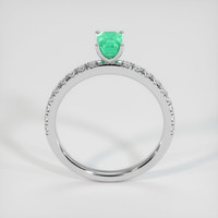 0.54 Ct. Emerald Ring, Platinum 950 3